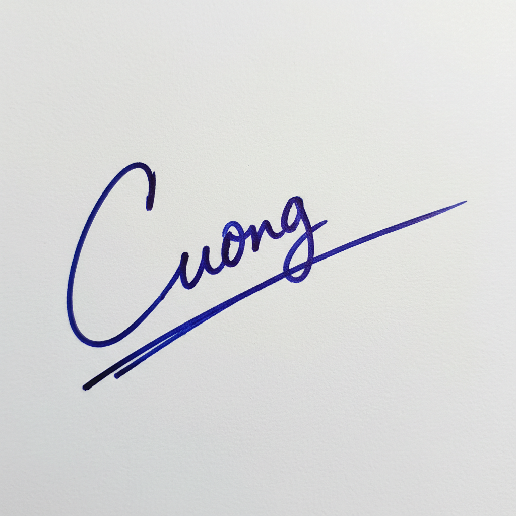 Mẫu chữ ký tên Cương số 3