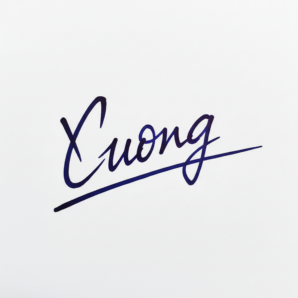 Mẫu chữ ký tên Cương số 9
