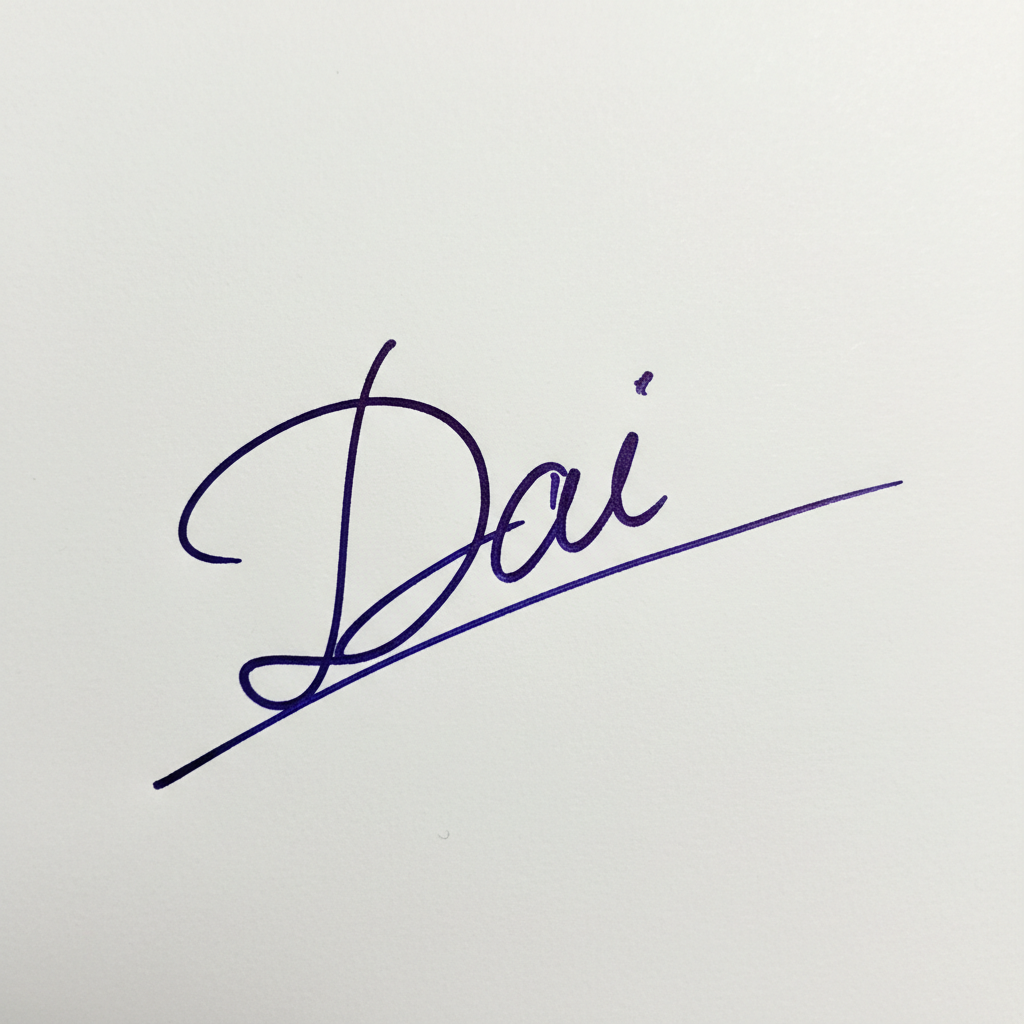 Mẫu chữ ký tên Đại số 4