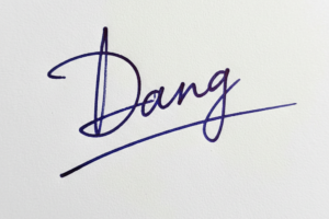 Mẫu chữ ký tên Đăng số 1