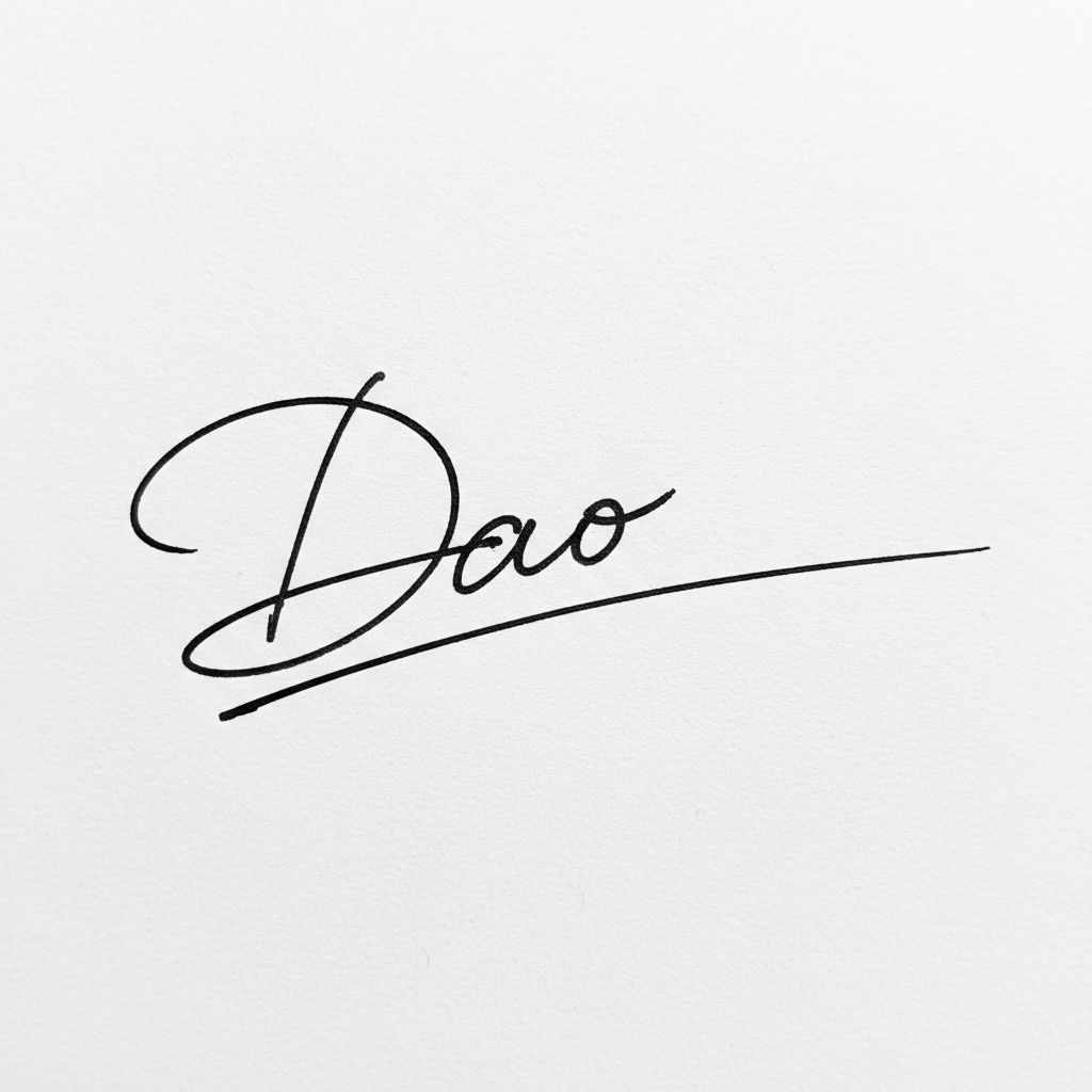 Mẫu chữ ký tên Đào số 10