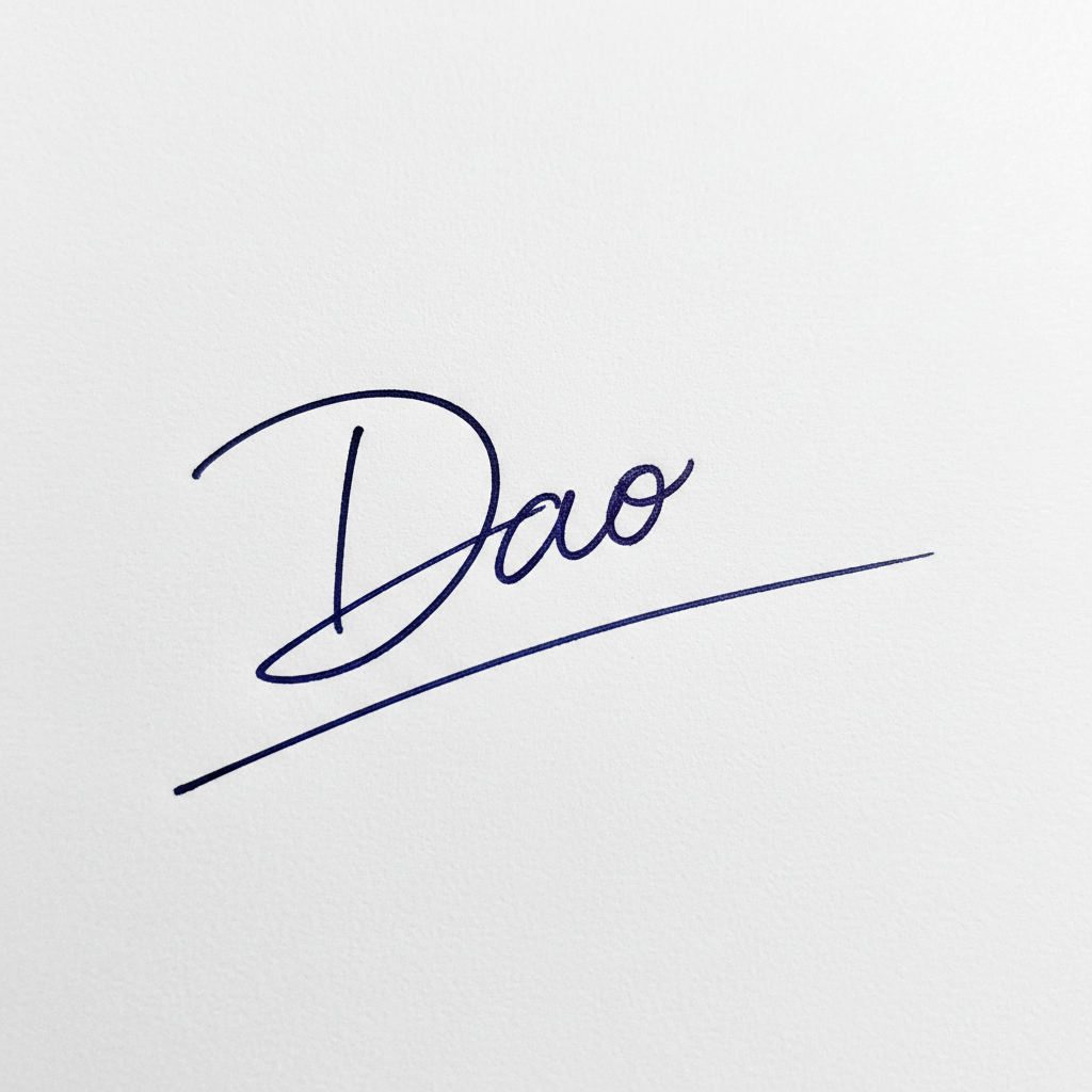 Mẫu chữ ký tên Đào số 4