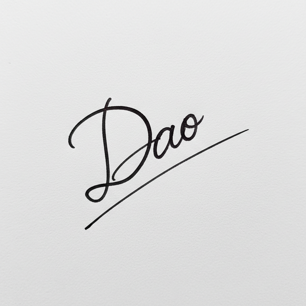 Mẫu chữ ký tên Đào số 5