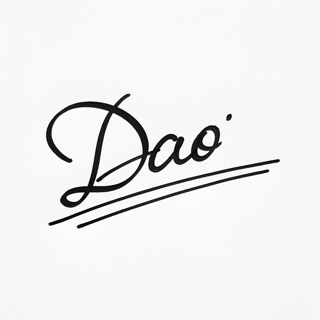 Mẫu chữ ký tên Đào số 7