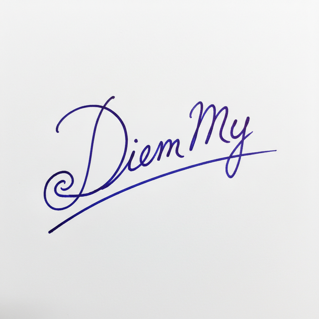 Mẫu chữ ký tên Diễm My số 6
