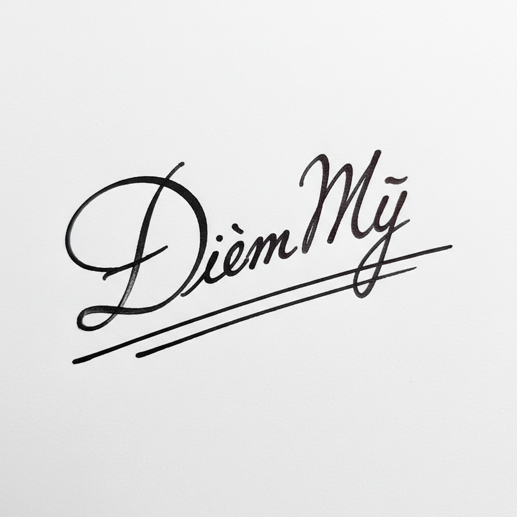 Mẫu chữ ký tên Diễm My số 7