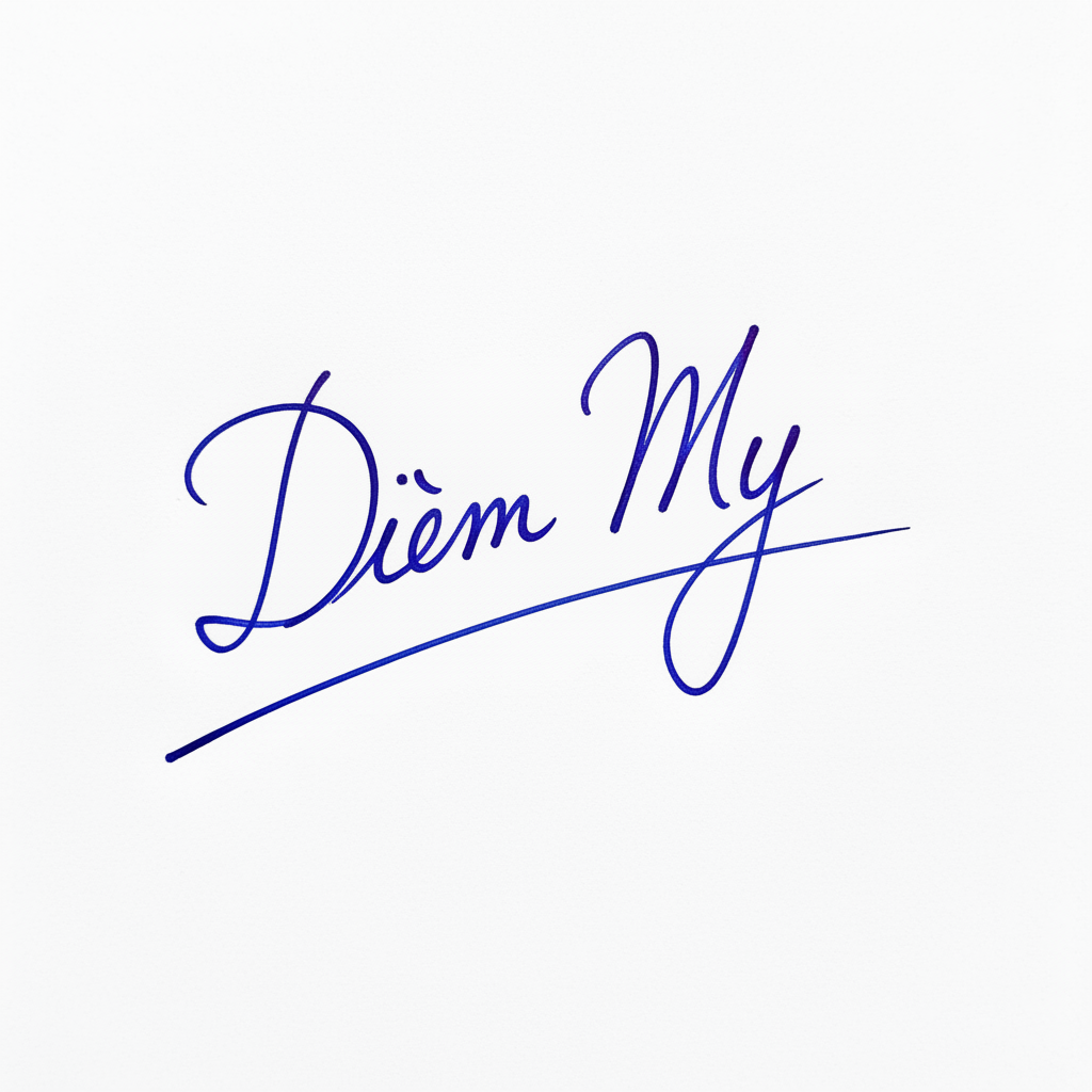 Mẫu chữ ký tên Diễm My số 8