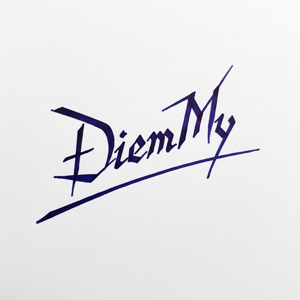 Mẫu chữ ký tên Diễm My số 9