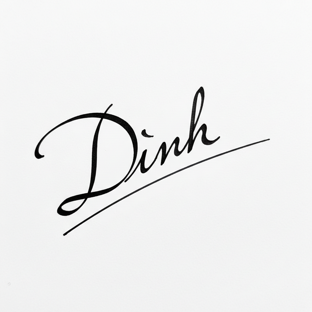 Chữ Ký Tên Định Đẹp: Dấu Ấn Phong Thủy, Vận Mệnh Thành Công Mẫu chữ ký tên Định số 5