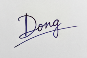 Mẫu chữ ký tên Đông số 1