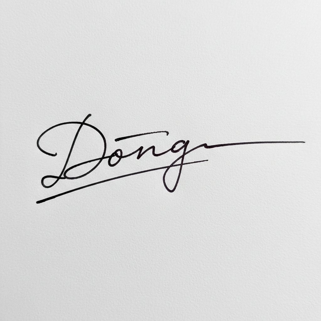 Chữ Ký Đẹp Tên Đông: Khai Vận Tài Lộc, Nâng Tầm Đẳng Cấp Mẫu chữ ký tên Đông số 10