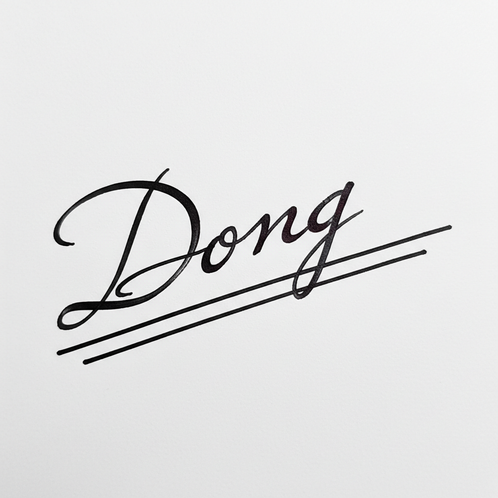 Chữ Ký Đẹp Tên Đông: Khai Vận Tài Lộc, Nâng Tầm Đẳng Cấp Mẫu chữ ký tên Đông số 7