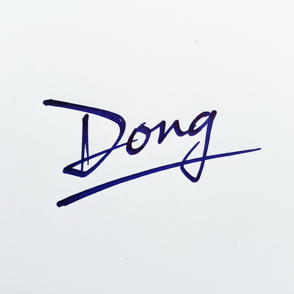 Chữ Ký Đẹp Tên Đông: Khai Vận Tài Lộc, Nâng Tầm Đẳng Cấp Mẫu chữ ký tên Đông số 9