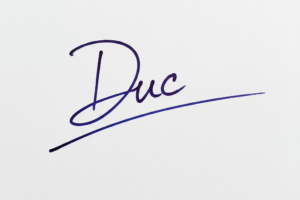 Mẫu chữ ký tên Đức số 1