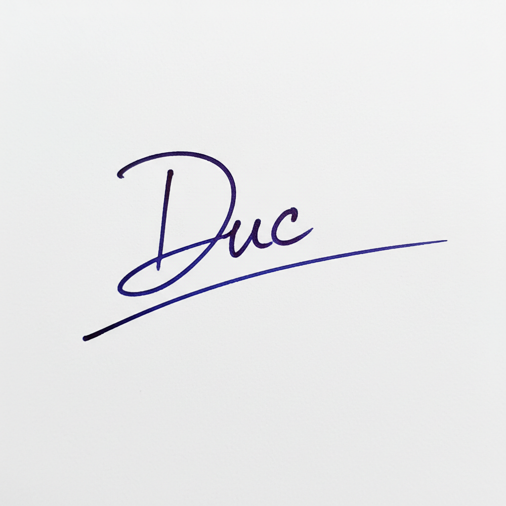 Mẫu chữ ký tên Đức số 1