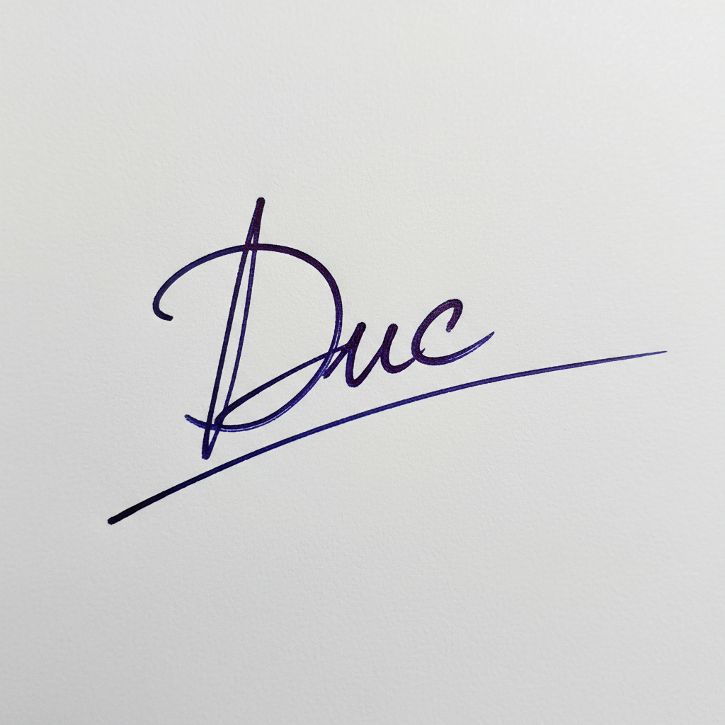 Mẫu chữ ký tên Đức số 1