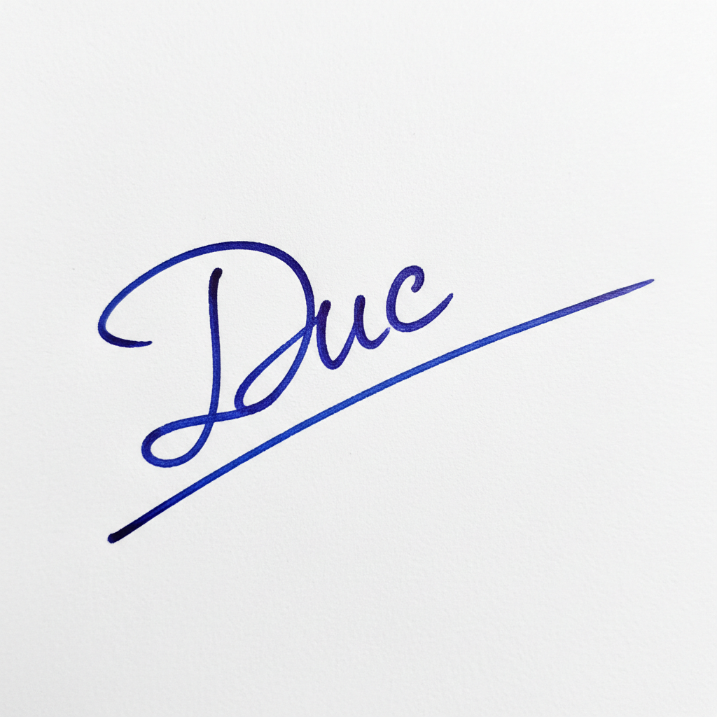 Mẫu chữ ký tên Đức số 3