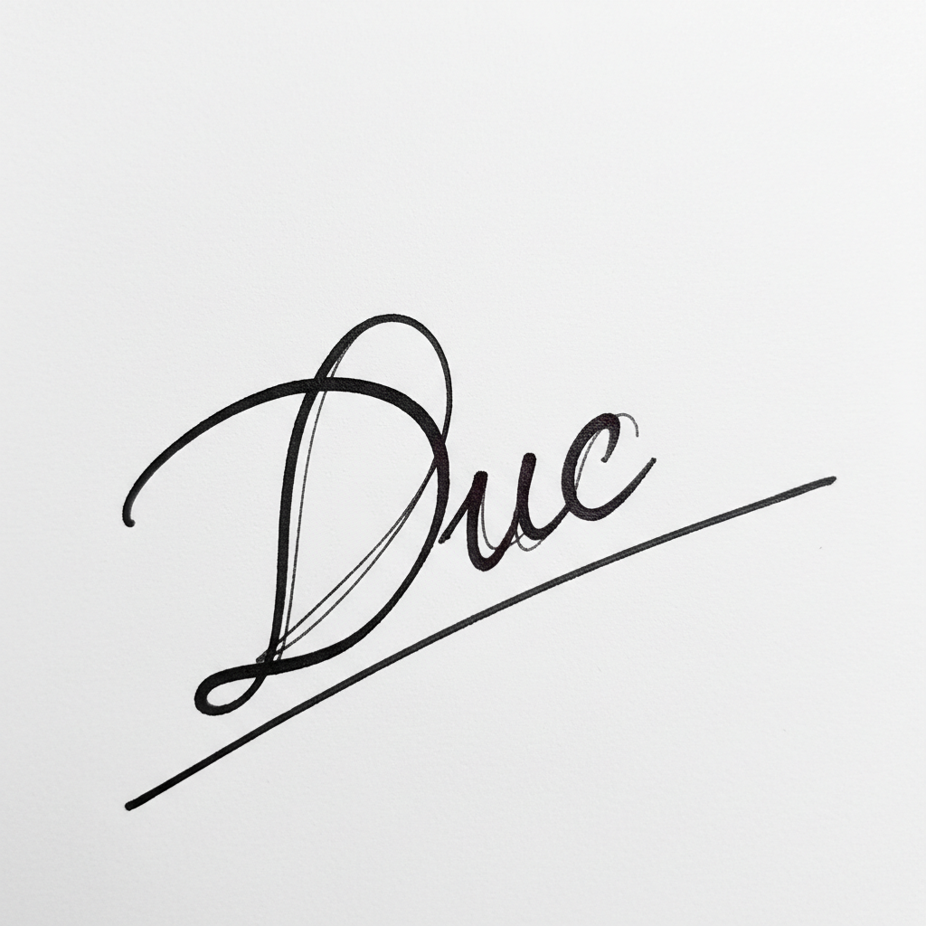 Mẫu chữ ký tên Đức số 5