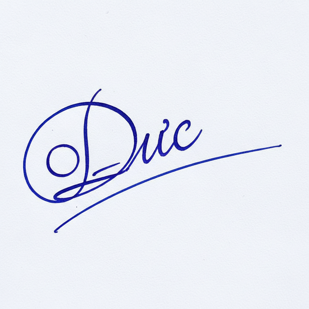 Mẫu chữ ký tên Đức số 6