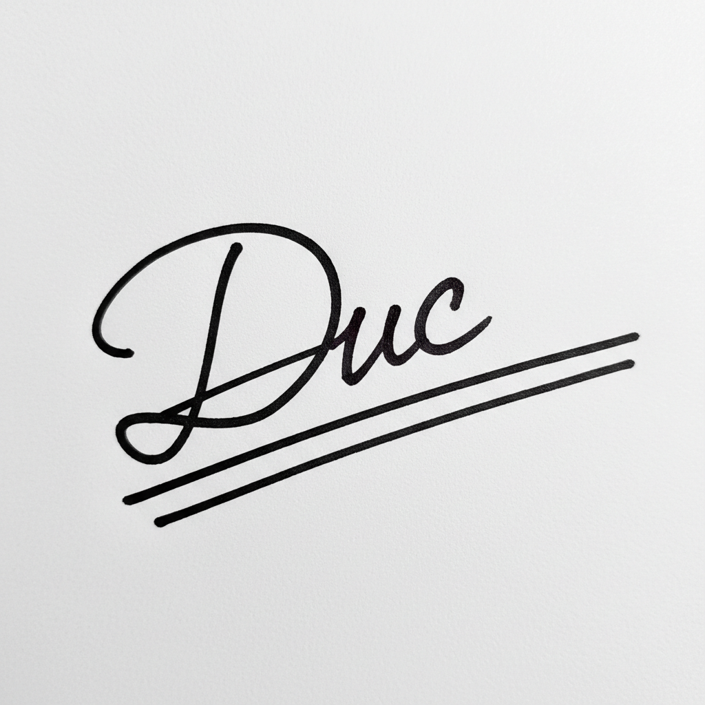 Mẫu chữ ký tên Đức số 7