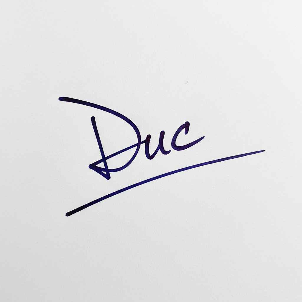 Mẫu chữ ký tên Đức số 9