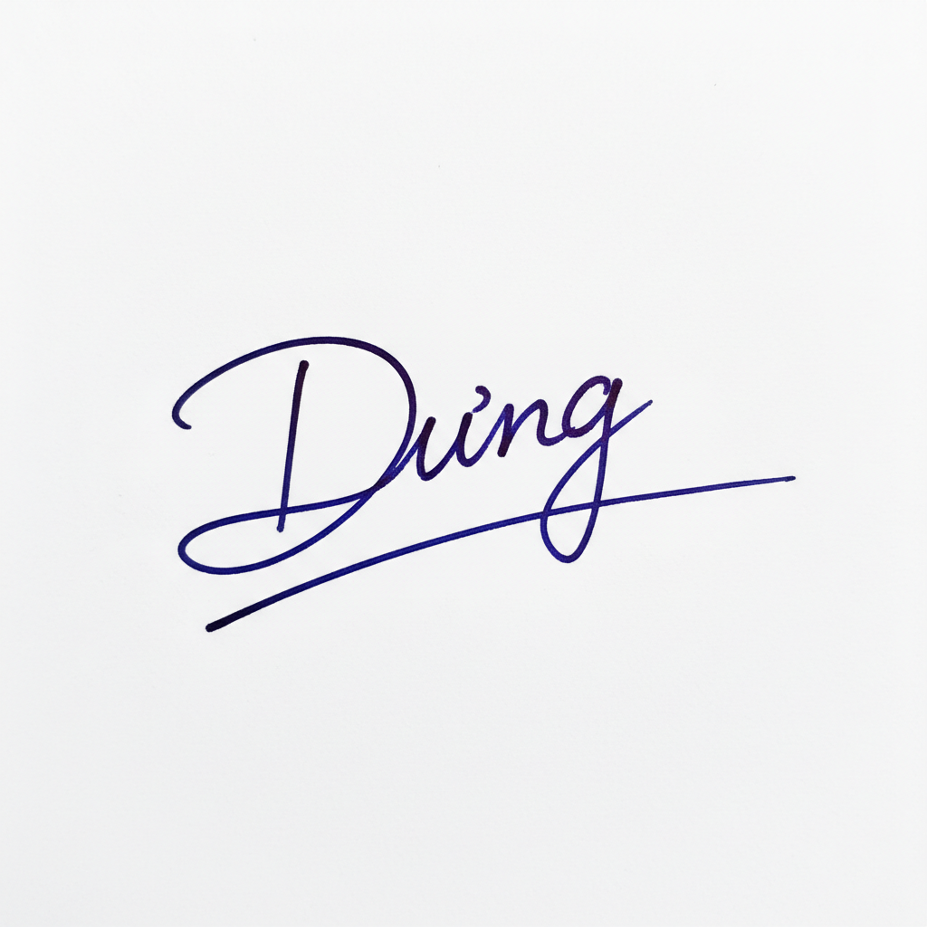 Mẫu chữ ký tên Dũng số 4