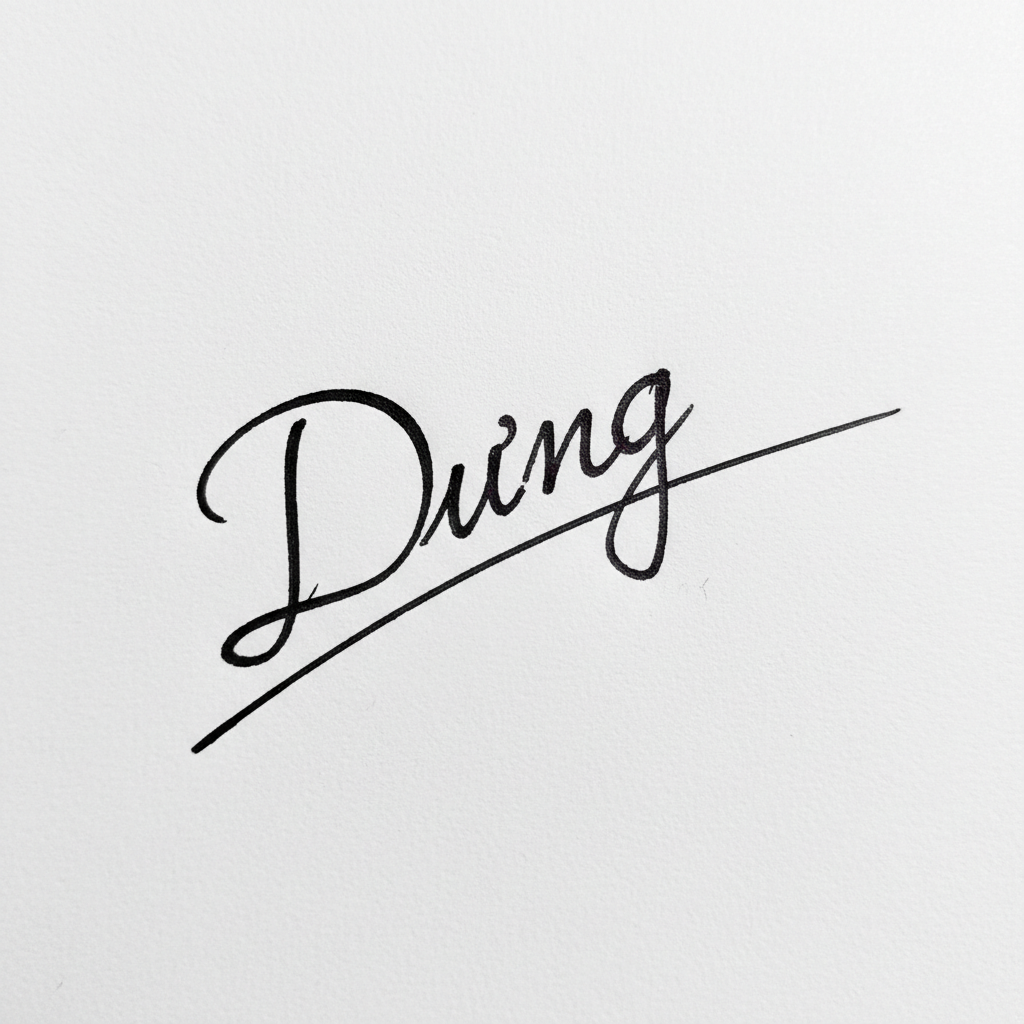 Mẫu chữ ký tên Dung số 5