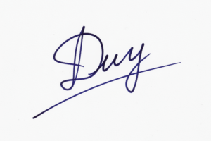 Mẫu chữ ký tên Duy số 1