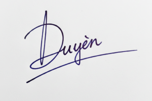 Mẫu chữ ký tên Duyên số 1