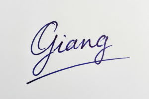 Mẫu chữ ký tên Giang số 1
