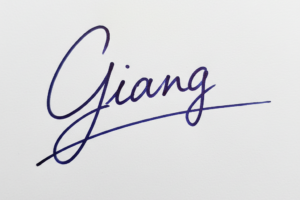 Mẫu chữ ký tên Giang số 1