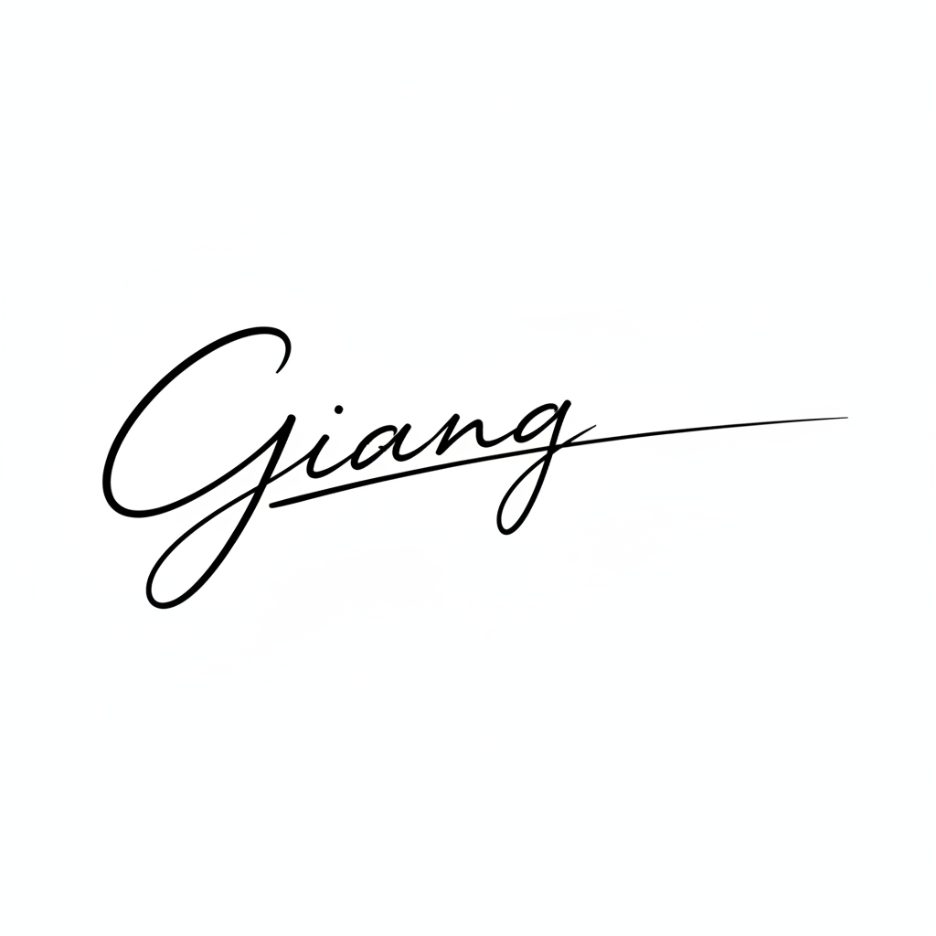 Mẫu chữ ký tên Giang số 10