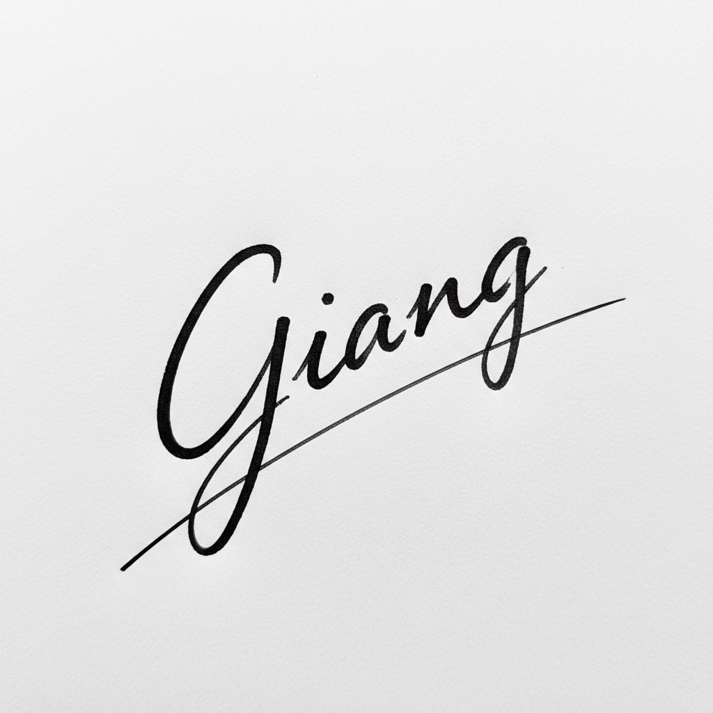Mẫu chữ ký tên Giang số 5