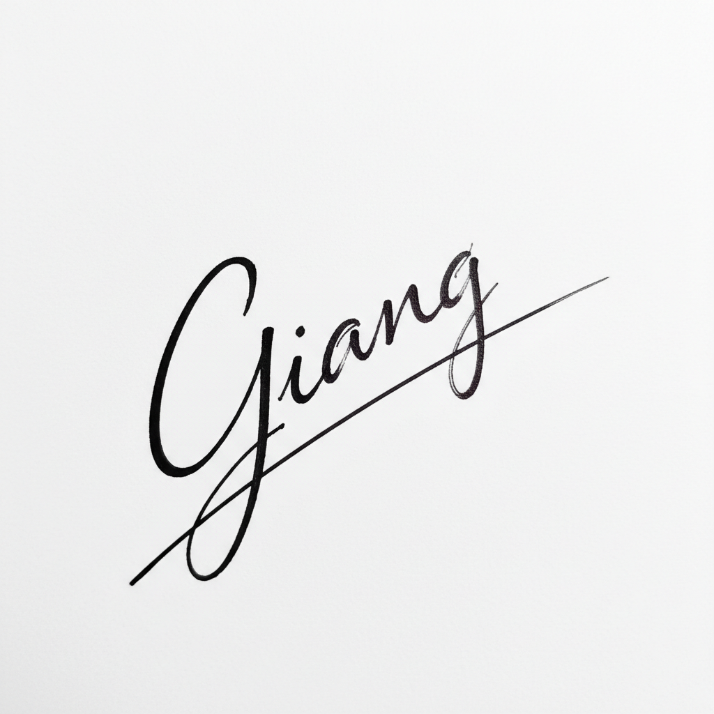 Mẫu chữ ký tên Giang số 5