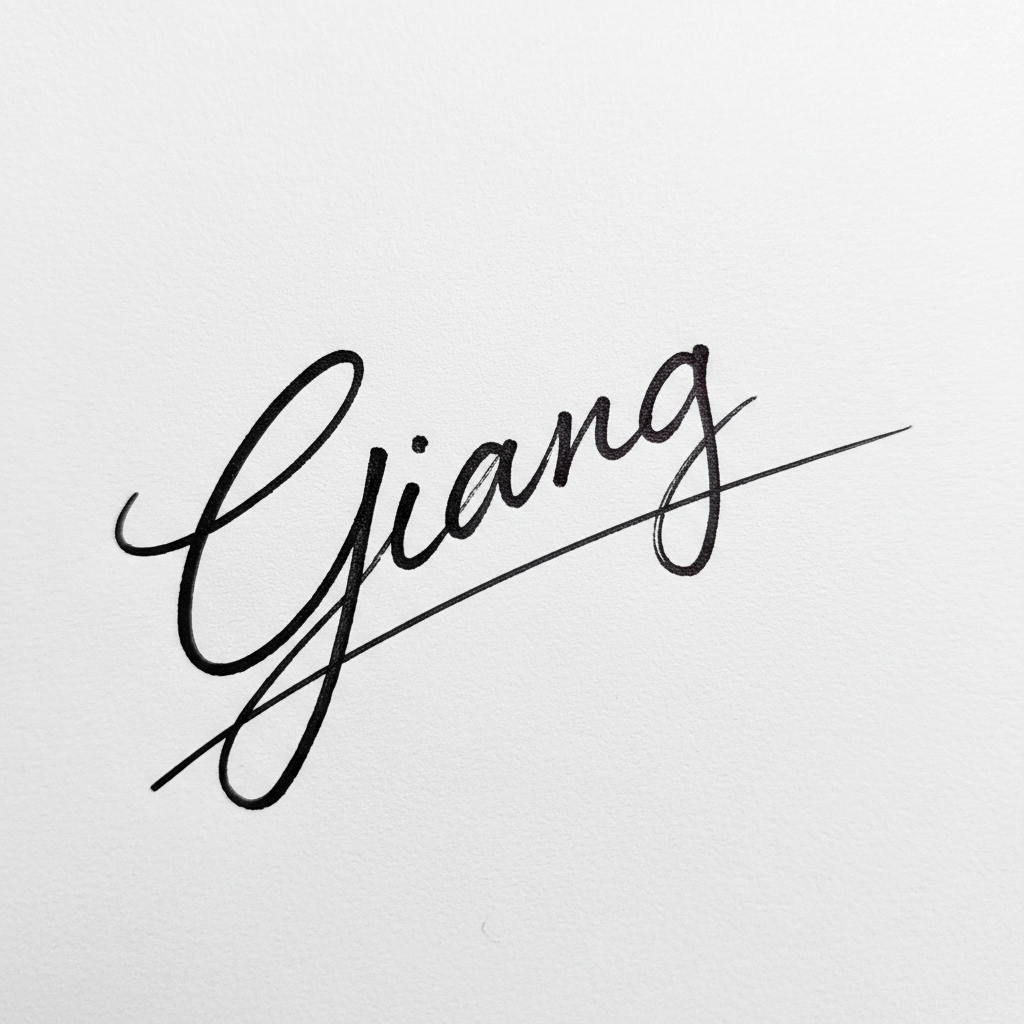Mẫu chữ ký tên Giang số 5
