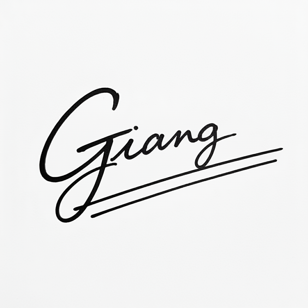 Mẫu chữ ký tên Giang số 7