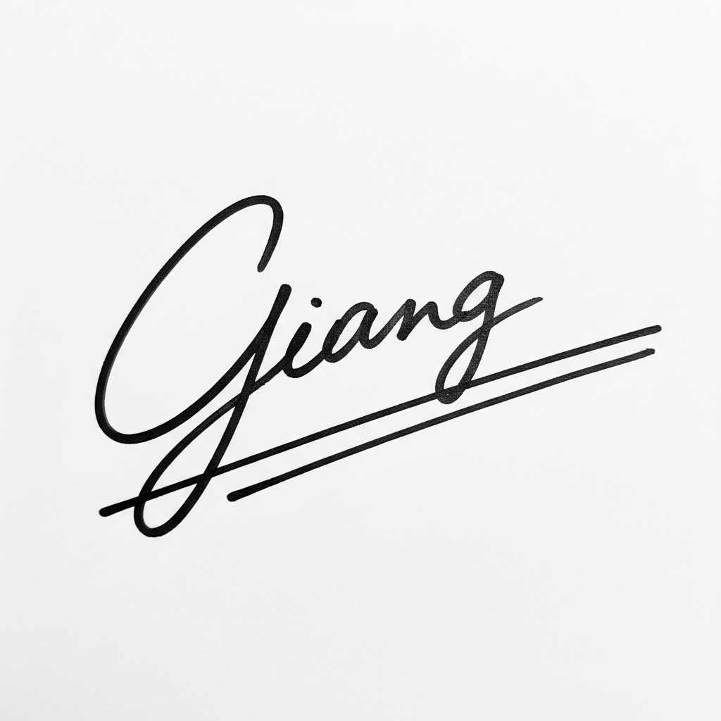 Mẫu chữ ký tên Giang số 7