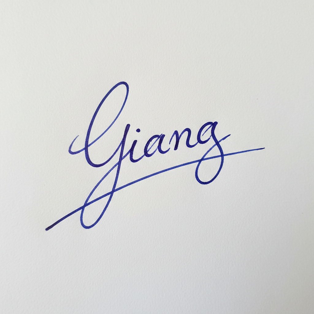 Mẫu chữ ký tên Giang số 8