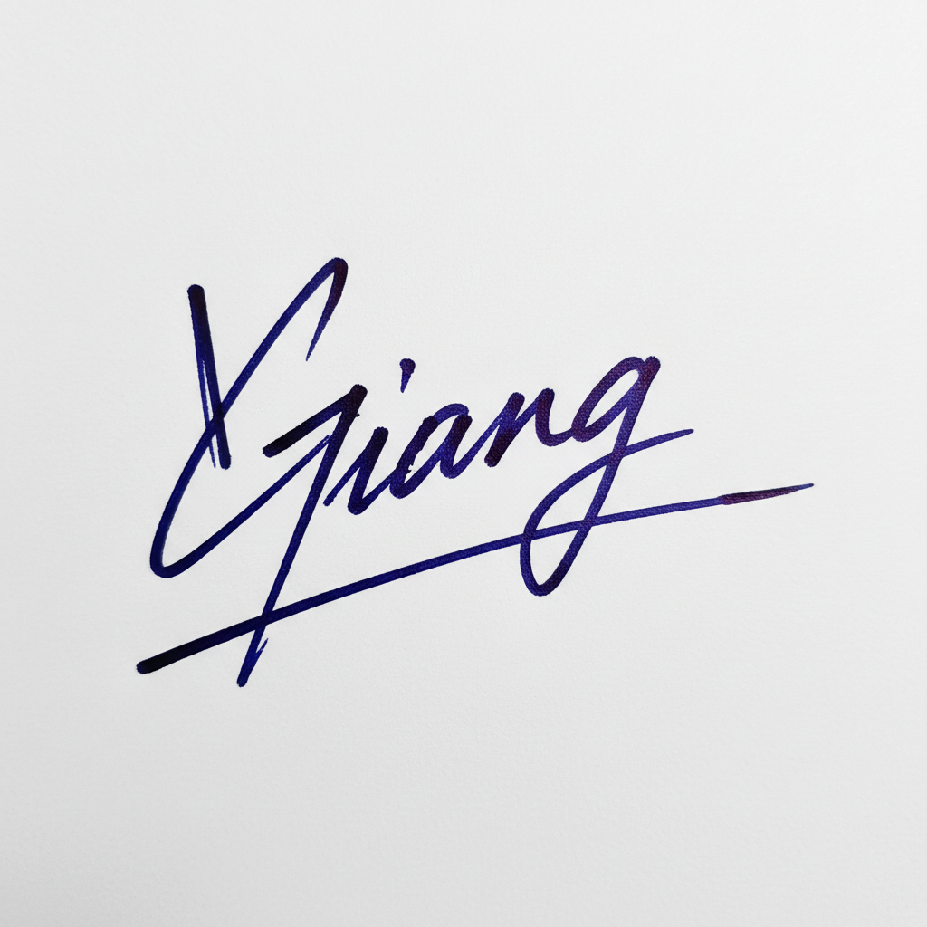 Mẫu chữ ký tên Giang số 9