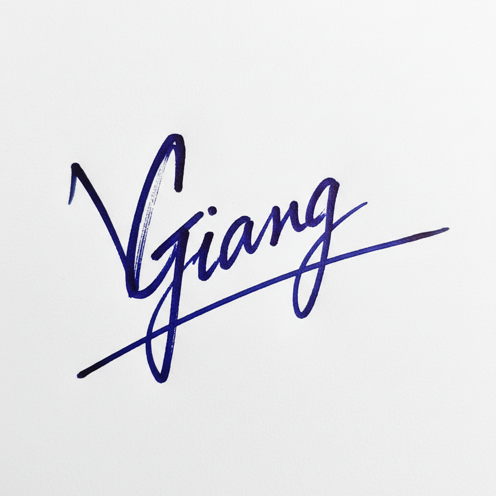 Mẫu chữ ký tên Giang số 9