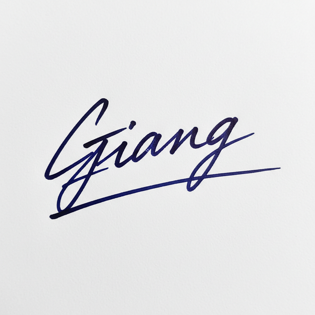 Mẫu chữ ký tên Giang số 9
