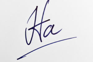 Mẫu chữ ký tên Hà số 1