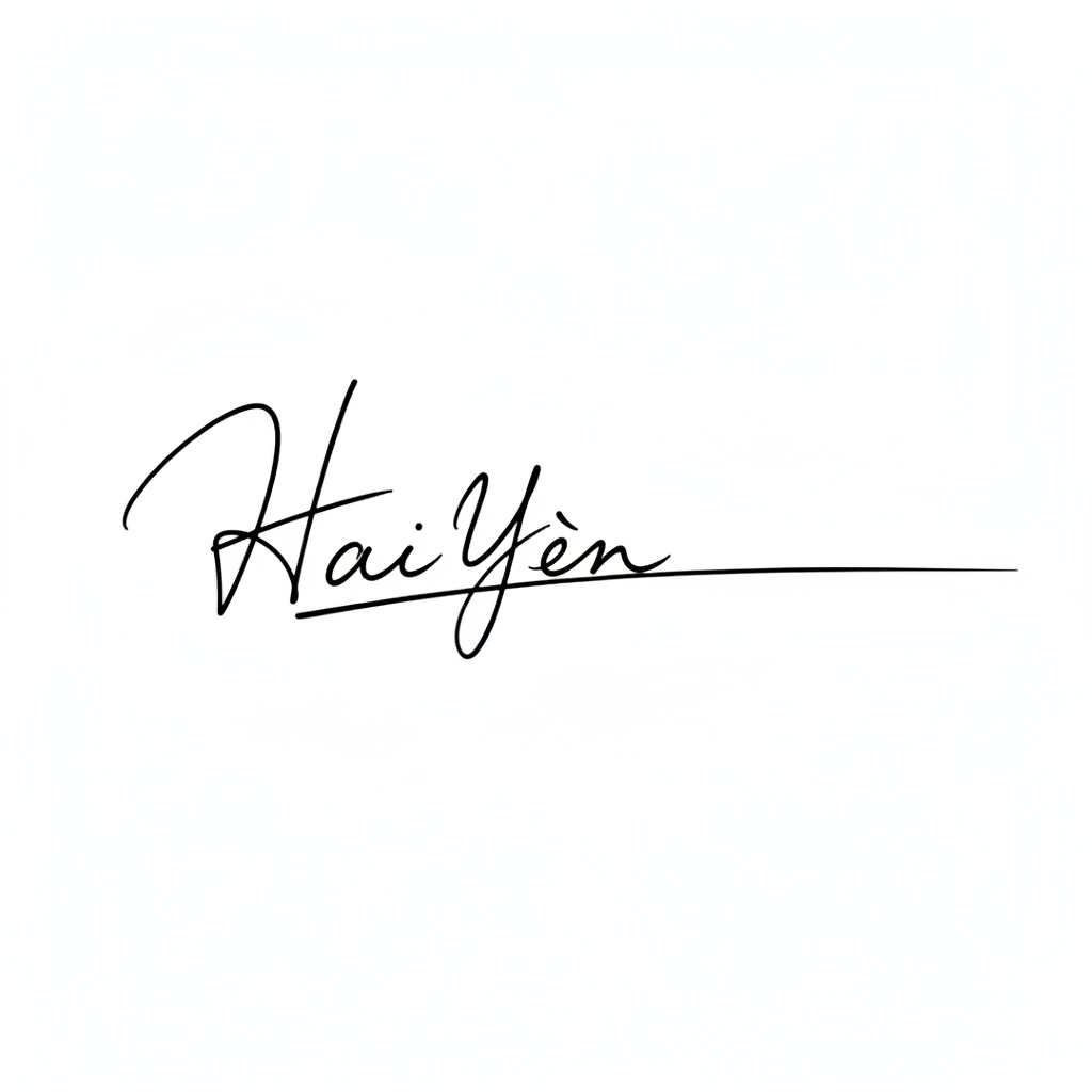 Mẫu chữ ký tên Hải Yến số 10