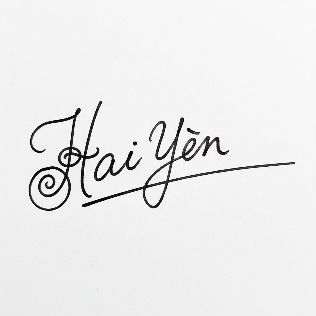 Mẫu chữ ký tên Hải Yến số 2