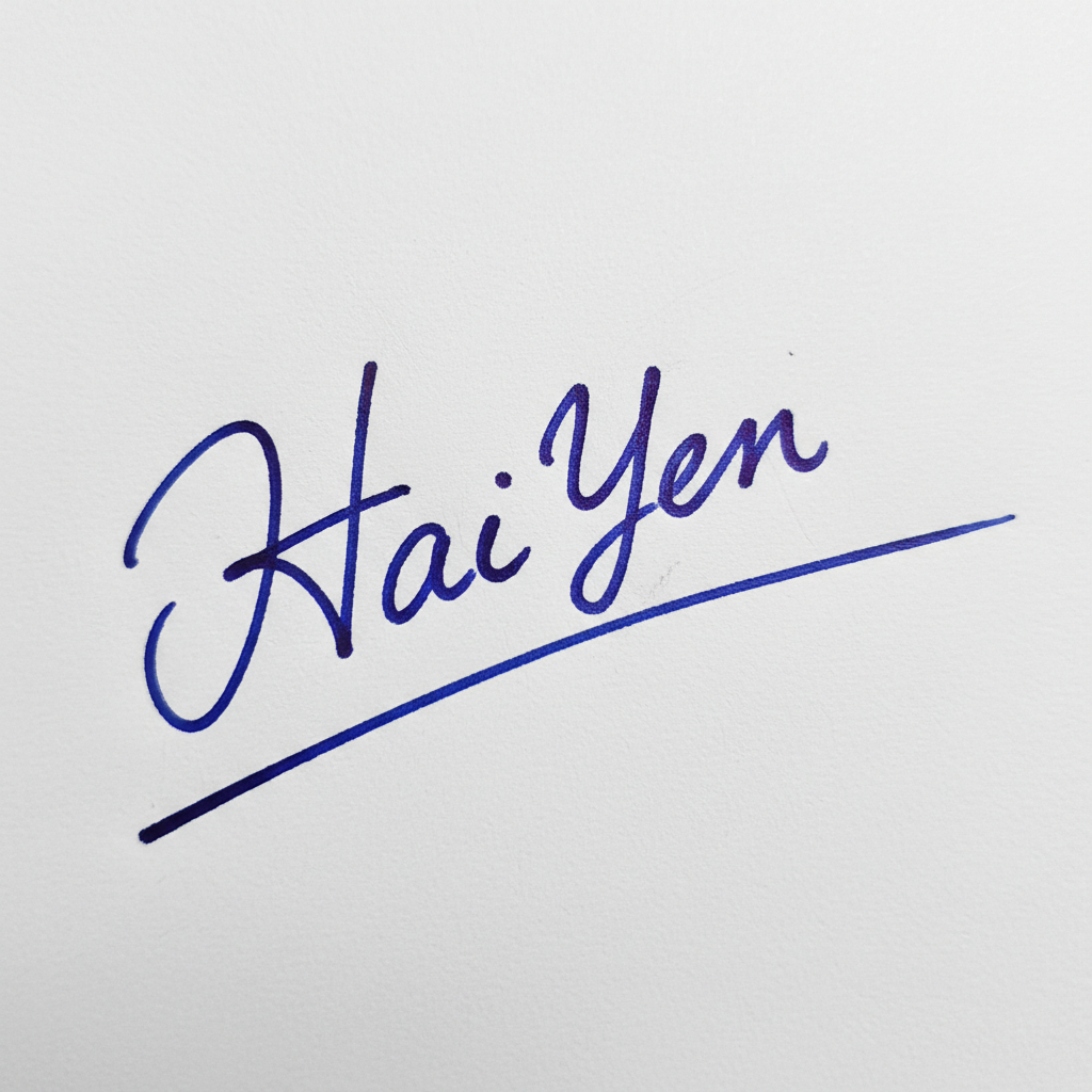 Mẫu chữ ký tên Hải Yến số 3