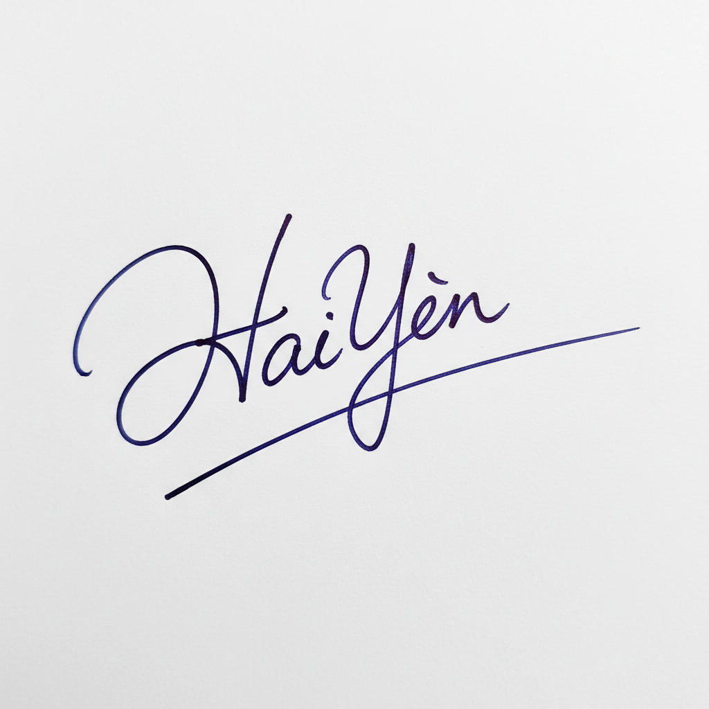 Mẫu chữ ký tên Hải Yến số 4