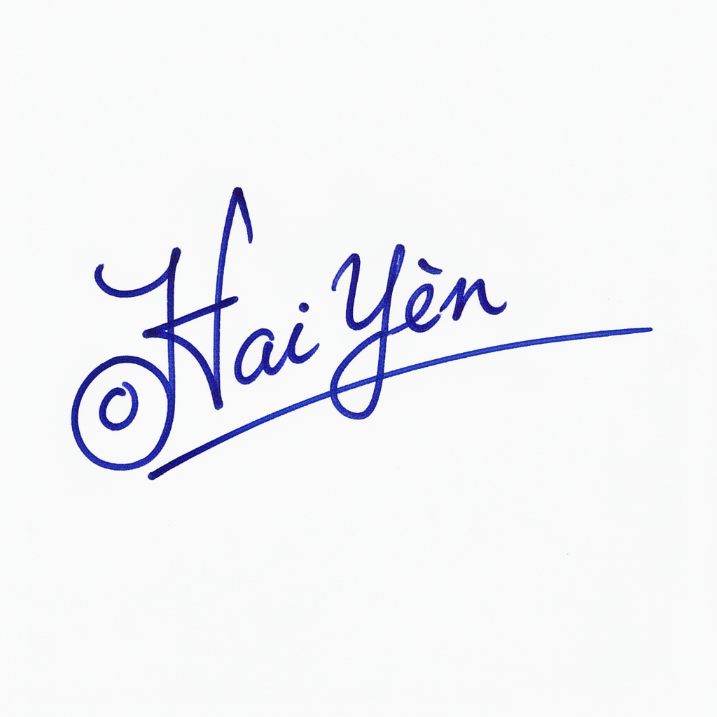 Mẫu chữ ký tên Hải Yến số 6