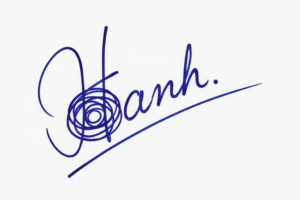 Mẫu chữ ký tên Hạnh số 1