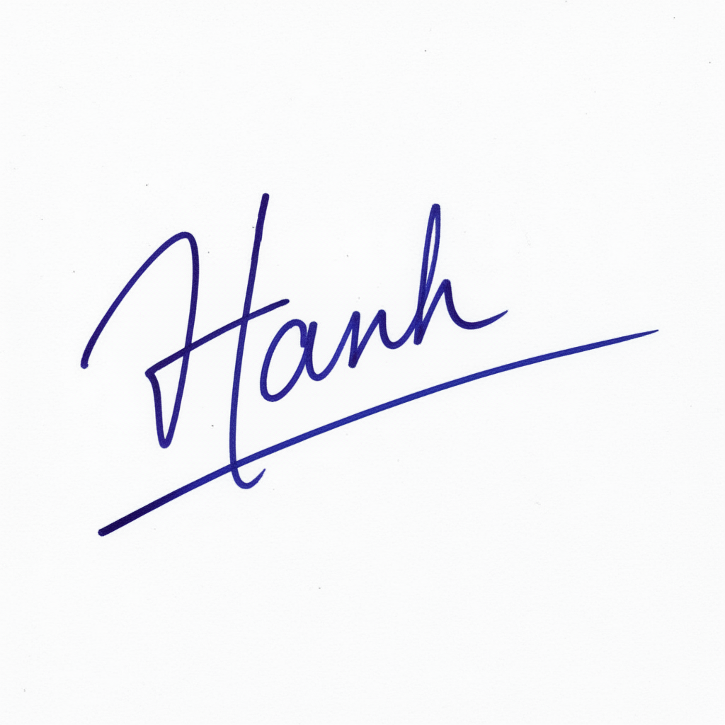 Mẫu chữ ký tên Hạnh số 3