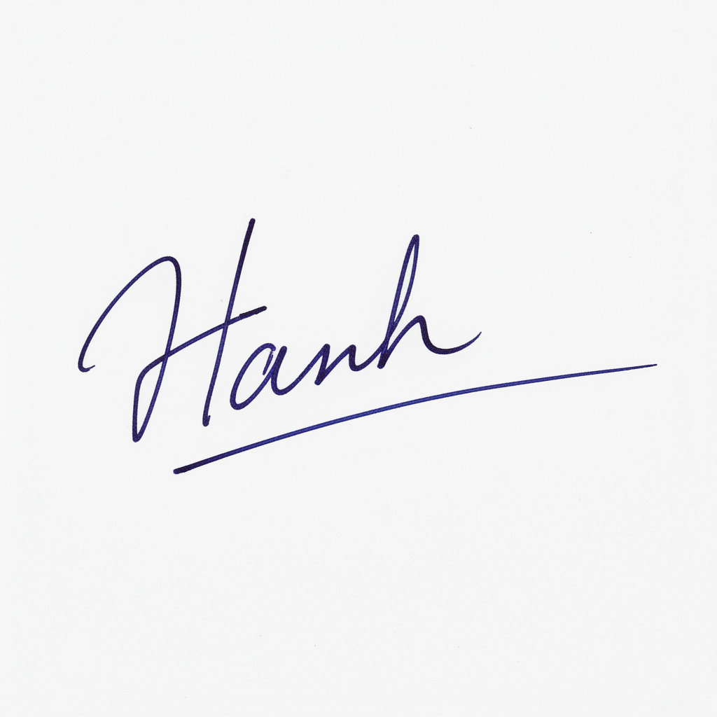 Mẫu chữ ký tên Hạnh số 4